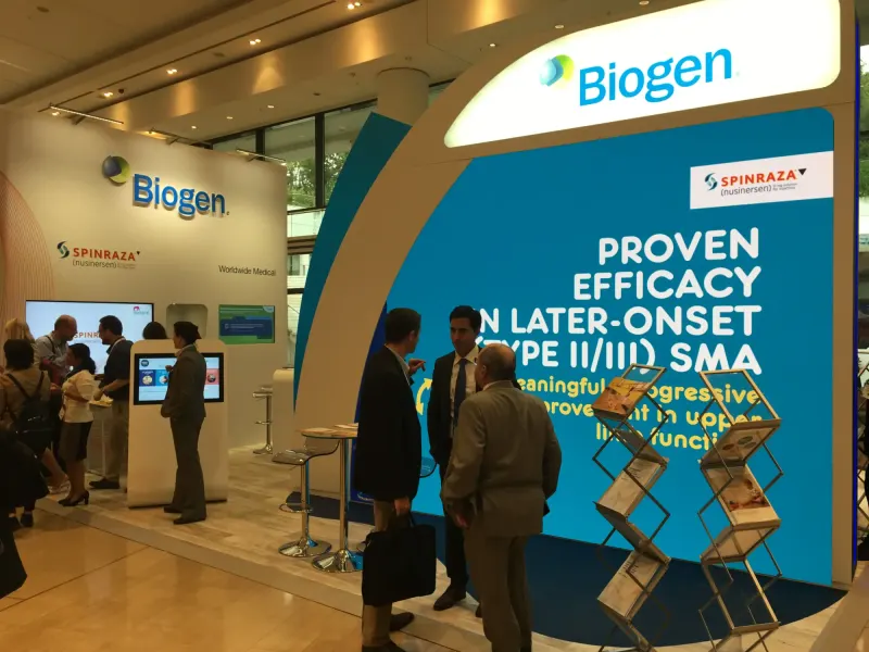 Biogen exhibition stand designed and built by Ephology — photo 20
