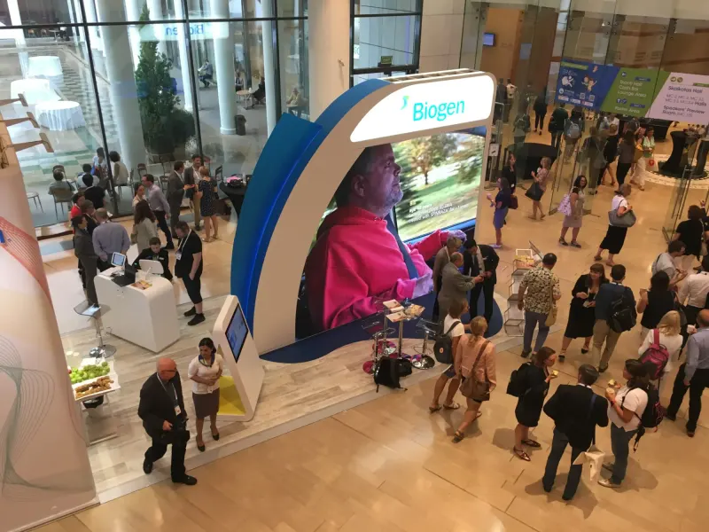 Biogen exhibition stand designed and built by Ephology — photo 24