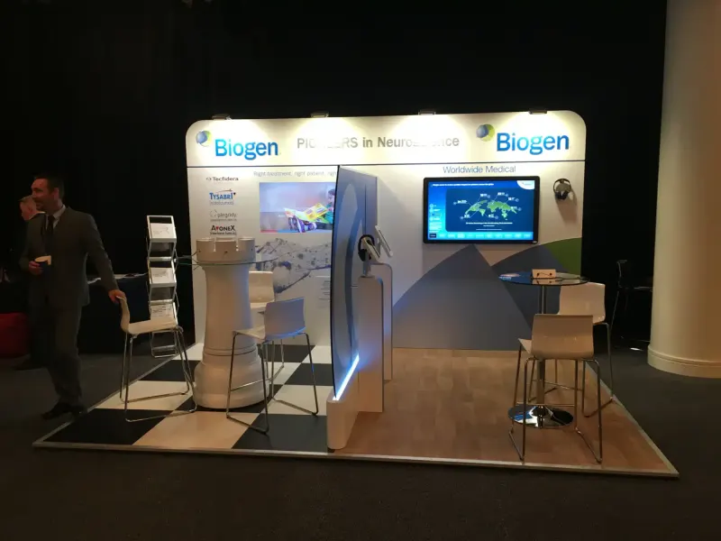 Biogen exhibition stand designed and built by Ephology — photo 3