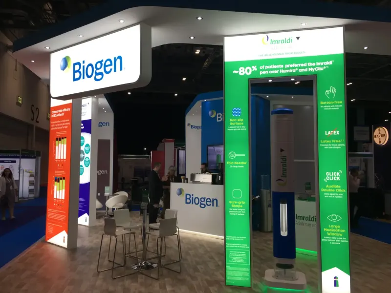 Biogen exhibition stand designed and built by Ephology — photo 4
