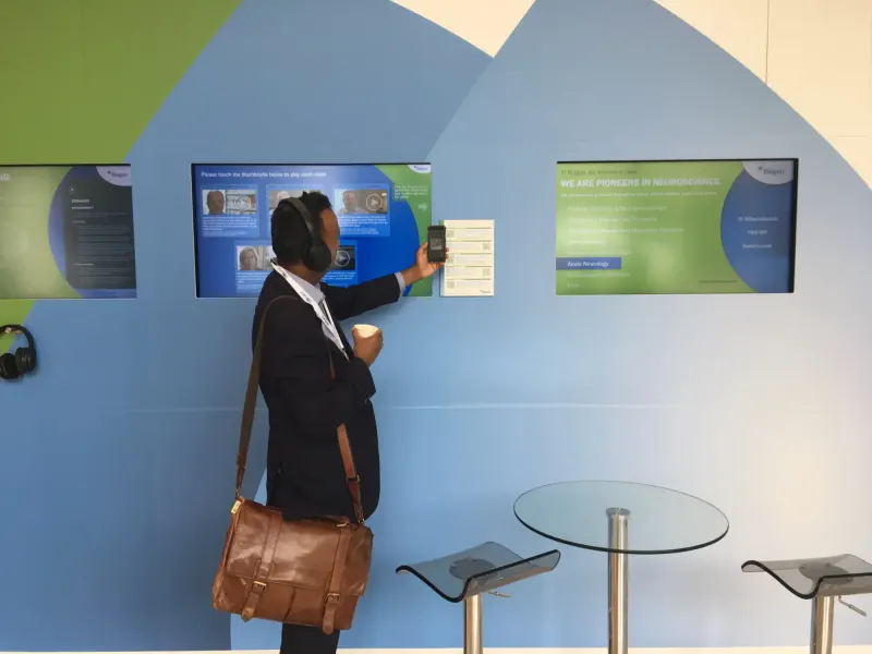 Biogen exhibition stand designed and built by Ephology — photo 9