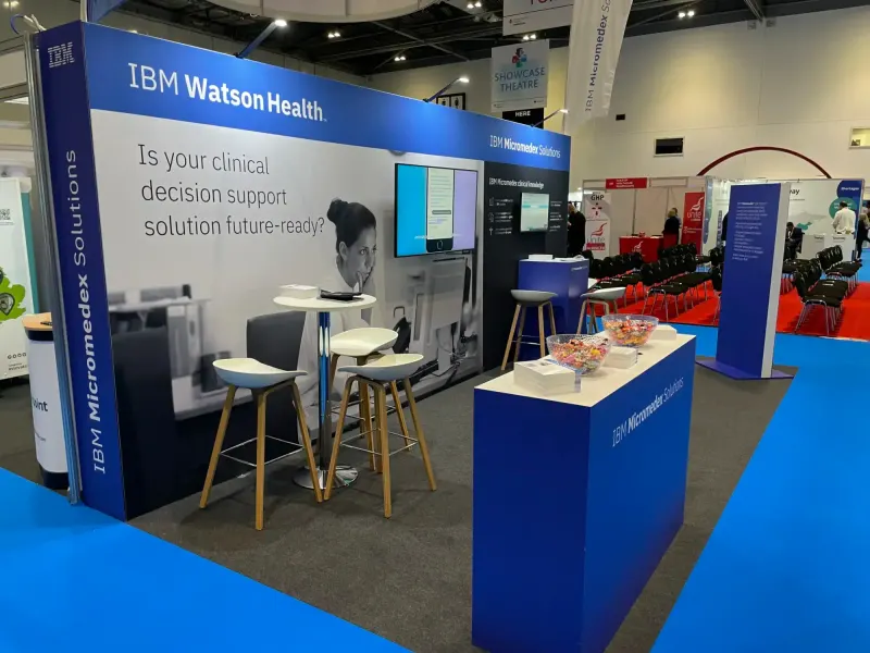 IBM Watson Health exhibition stand designed and built by Ephology — photo 1